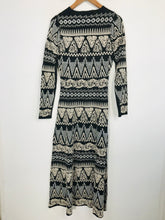 Load image into Gallery viewer, Zara Women's Embroidered Sequin A-Line Maxi Dress | M UK10-12 | Black