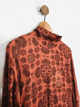 Load image into Gallery viewer, Eleven Paris Women's Floral High Neck Shift Dress NWT | EU34 UK6 | Orange