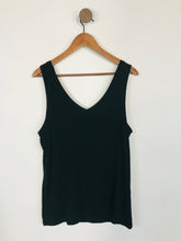 Load image into Gallery viewer, Hush Women's V neck Tank Top | M UK10-12 | Black