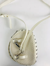 Load image into Gallery viewer, Zara Women's Faux Leather Studded Crossbody Bag | OS | White