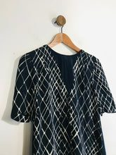 Load image into Gallery viewer, Whistles Women's Silk Striped Shift Dress | UK8 | Blue