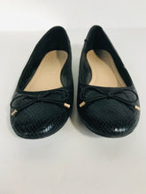 Load image into Gallery viewer, Kurt Geiger Women's Snakeskin Flats Shoes | EU40 UK7 | Black