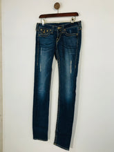 Load image into Gallery viewer, True Religion Women's Distressed Slim Jeans | 27 | Blue