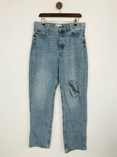 Load image into Gallery viewer, Zara Women's High Waisted Boyfriend Jeans | UK14 | Blue