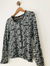 Load image into Gallery viewer, Marie Méro Women's Floral Cardigan | UK14 | Grey