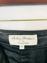 Load image into Gallery viewer, Patsy Seddon for Phase Eight Women's Leather Culottes Trousers | UK12 | Black