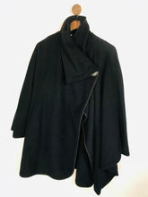 Load image into Gallery viewer, Saint James Women's Wool Poncho Overcoat Jacket | L UK14 | Blue