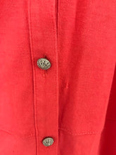 Load image into Gallery viewer, J.Jill Women's Jersey Button-Up Shirt | L | Pink