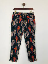 Load image into Gallery viewer, Boden Women's Floral Chinos Trousers | UK10 | Blue
