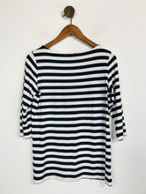 Load image into Gallery viewer, Steilmann Women's Striped Long Sleeve T-Shirt | UK12 | Blue