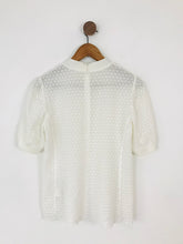 Load image into Gallery viewer, Arket Women’s Floral Sheer Tshirt | UK14 | White