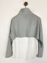 Load image into Gallery viewer, Zara Women's High Neck Knit Blouse | L UK14 | Grey