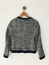 Load image into Gallery viewer, Comptoir Des Cotonniers Women’s Collarless Tweed Blazer | UK8 EU36 | Blue