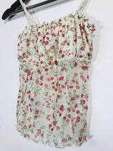 Load image into Gallery viewer, Urban Outfitters Women's Floral Mesh Tank Top | S UK8 | Beige