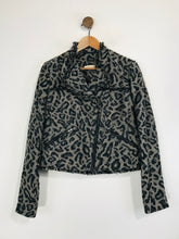 Load image into Gallery viewer, Oui Women's Leopard Print Biker Jacket | UK16 | Multicoloured