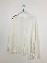 Load image into Gallery viewer, Reiss Women’s Oversized Long Sleeve Blouse | UK 14 | White