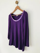 Load image into Gallery viewer, LK Bennett Women's Sequin Neck Long Sleeve T-Shirt | L UK14 | Purple