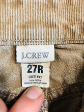 Load image into Gallery viewer, J.Crew Women's High Waist Corduroy Trousers | 27R | Brown