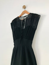 Load image into Gallery viewer, Stop Staring by Alicia Estrada Women's Mesh Bodycon Dress | M UK10-12 | Black