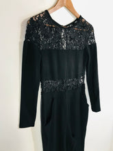 Load image into Gallery viewer, French Connection Women's Long Sleeve Lace Jumpsuit | UK12 | Black