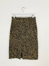 Load image into Gallery viewer, J.Crew Leopard Print Pencil Skirt | UK6-8 | Brown