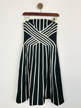 Load image into Gallery viewer, Coast Women's Striped Sleeveless A-Line Dress | UK10 | Black