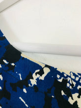 Load image into Gallery viewer, Mango Women’s Printed Sheath Mini Dress | S | Black Blue