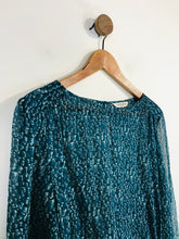 Load image into Gallery viewer, L K Bennett Women's Boho Long Sleeve Shift Dress | UK14 | Blue