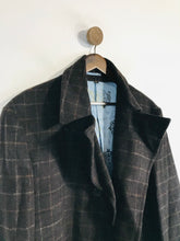 Load image into Gallery viewer, William Hunt Men's Check Gingham Smart Overcoat Coat | 42 | Brown