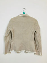 Load image into Gallery viewer, Mango Women's Fitted Pinstripe Blazer Jacket | UK10 | Brown