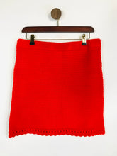 Load image into Gallery viewer, Asos Women's Knit Mini Skirt | UK12 | Red