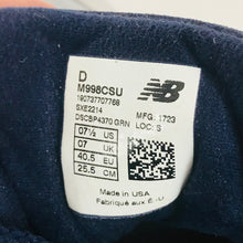 Load image into Gallery viewer, New Balance Mens 998 Abzorb Sole Trainers | UK7 | Navy Muli