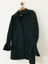 Load image into Gallery viewer, Zara Women's Longline Bell Sleeve Blazer Jacket | L UK14 | Black