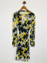 Load image into Gallery viewer, Diane von Furstenberg Women's Silk Sheer A-Line Dress | UK6 | Multicolour