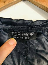 Load image into Gallery viewer, Topshop Pac-A-Parka Women's Shower Resistant Parka Jacket | UK12 | Blue