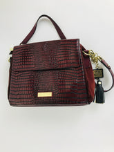 Load image into Gallery viewer, Biba Women's Leather Croc Shoulder Bag | S UK8 | Red
