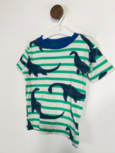 Load image into Gallery viewer, Boden Kid's Striped Dinosaur Print T-Shirt | 5 Years | Multicoloured