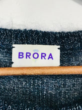 Load image into Gallery viewer, Brora Women's Striped Mohair Jumper | UK10 | Blue