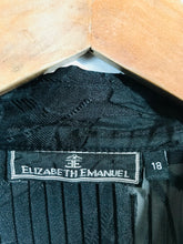 Load image into Gallery viewer, Elizabeth Emanuel Women's Floral Pleated Button-Up Shirt | UK18 | Black