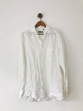Load image into Gallery viewer, Zegna Sport Men’s Lightweight Linen Button Up Shirt | L | White