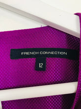 Load image into Gallery viewer, French Connection Women’s Bell Sleeve Shirt Dress | UK12 | Purple