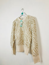 Load image into Gallery viewer, Mango MNG Womens Balloon Sleeve Knit Jumper NWT | M | Cream