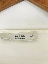 Load image into Gallery viewer, Prada Women’s Three Quarter Length Sleeve Blouse Shirt | 40 UK8 | White