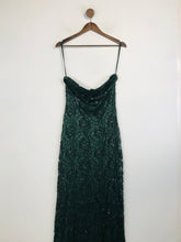 Load image into Gallery viewer, Phase Eight Women's Lace Sequin Midi Dress | UK12 | Green