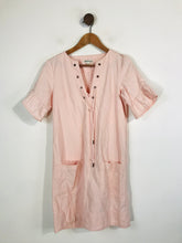 Load image into Gallery viewer, Whistles Women's Cotton Shift Shirt Dress | S UK8 | Pink