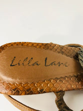 Load image into Gallery viewer, Lilla Lane Women's Leather Boho Sandals  | EU38 UK5 | Brown