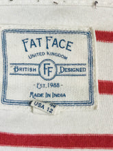 Load image into Gallery viewer, Fat Face Women's Striped Long Sleeve T-Shirt | UK12 | White