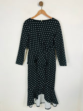 Load image into Gallery viewer, Little Mistress Women's Polka Dot Ruffle Sheath Dress | UK12 | Black