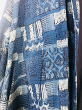 Load image into Gallery viewer, Anokhi Women's Cotton Boho Kimono Overcoat | UK14 | Blue