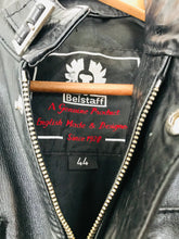 Load image into Gallery viewer, Belstaff Women’s Cropped Leather Biker Jacket | 44 UK12 | Black